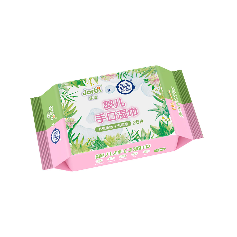 安安裘諾手口濕巾28抽
